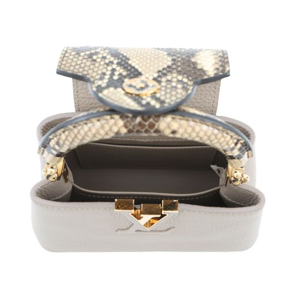 ルイヴィトン ハンドバッグ トリヨンレザー/パイソン カプシーヌ MINI N81258 LOUIS VUITTON  2wayショルダーバッグ