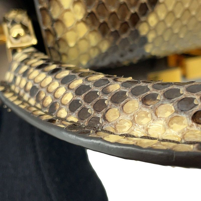 ルイヴィトン ハンドバッグ トリヨンレザー/パイソン カプシーヌ MINI N81258 LOUIS VUITTON  2wayショルダーバッグ