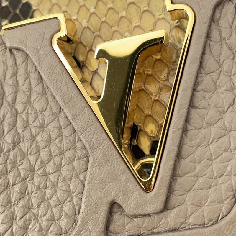 ルイヴィトン ハンドバッグ トリヨンレザー/パイソン カプシーヌ MINI N81258 LOUIS VUITTON  2wayショルダーバッグ