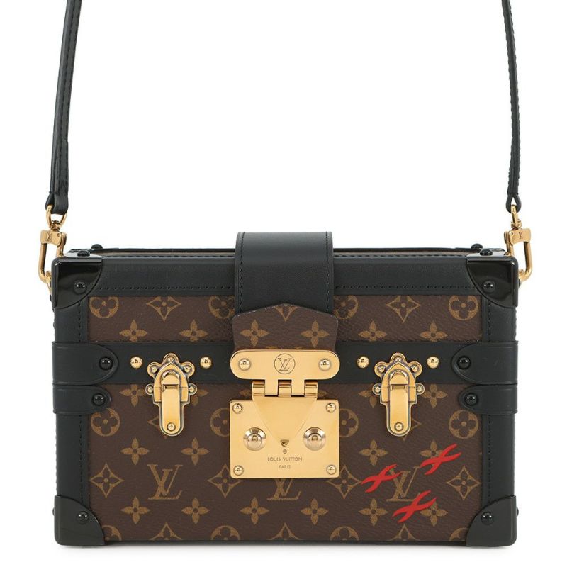 ルイヴィトン ショルダーバッグ モノグラム プティット・マル M45943 LOUIS VUITTON 2wayクラッチバッグ ブラック 黒