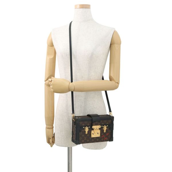 ルイヴィトン ショルダーバッグ モノグラム プティット・マル M45943 LOUIS VUITTON 2wayクラッチバッグ ブラック 黒