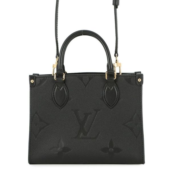 ルイヴィトン ハンドバッグ モノグラム・アンプラント オンザゴーPM M45653 黒 ブラック 2way