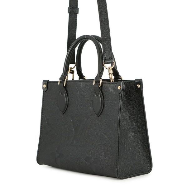 ルイヴィトン ハンドバッグ モノグラム・アンプラント オンザゴーPM M45653 黒 ブラック 2way
