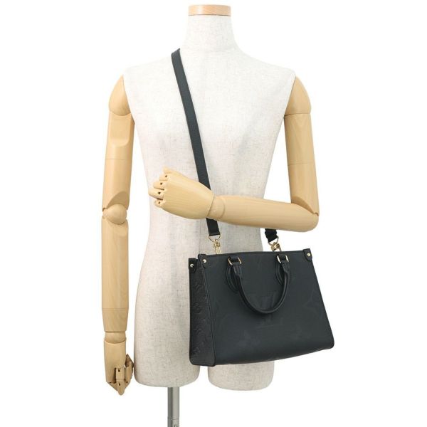 ルイヴィトン ハンドバッグ モノグラム・アンプラント オンザゴーPM M45653 黒 ブラック 2way