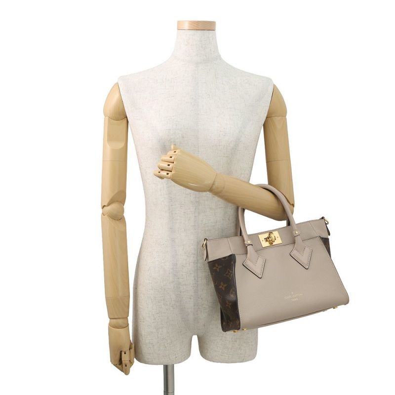 ルイヴィトン ハンドバッグ モノグラム/カーフレザー オンマイサイドPM M57729 LOUIS VUITTON 2wayショルダーバッグ