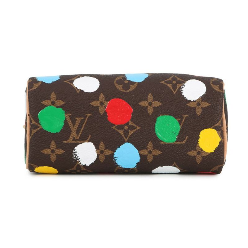 ルイヴィトン ハンドバッグ モノグラム/ペインティッド ドット LV × YK ナノ・スピーディ M81979 2way 草間彌生