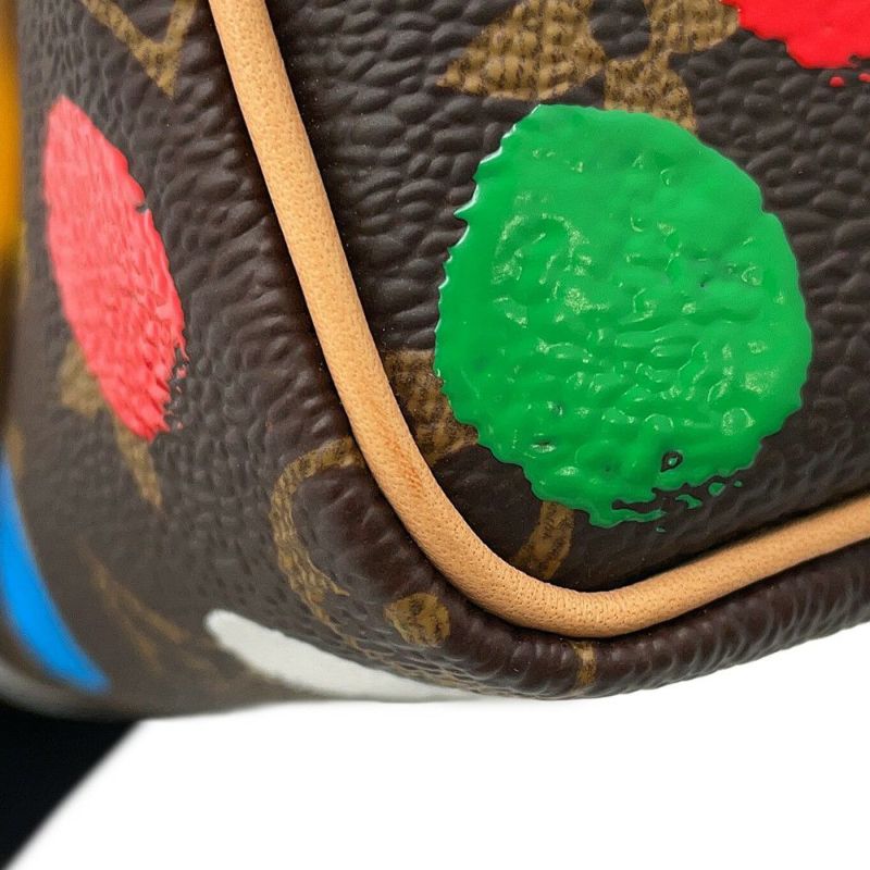 ルイヴィトン ハンドバッグ モノグラム/ペインティッド ドット LV × YK ナノ・スピーディ M81979 2way 草間彌生