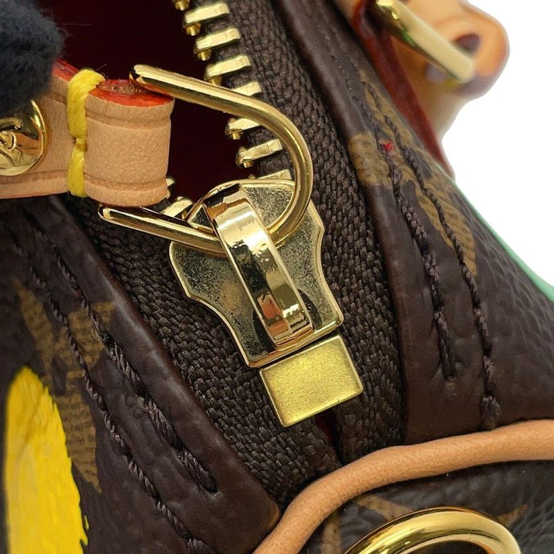 ルイヴィトン ハンドバッグ モノグラム/ペインティッド ドット LV × YK ナノ・スピーディ M81979 2way 草間彌生