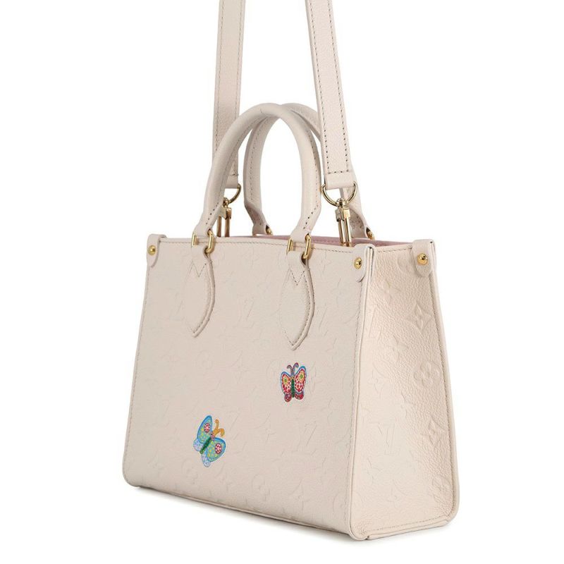 ルイヴィトン ハンドバッグ モノグラム・アンプラント LV × YK オンザゴーPM フラワー M21732 草間彌生