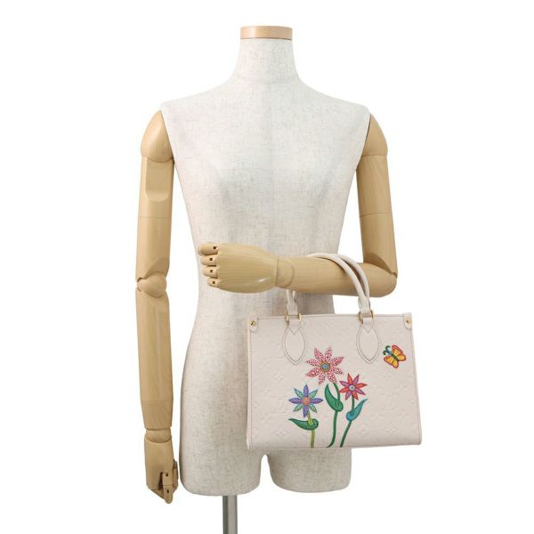 ルイヴィトン ハンドバッグ モノグラム・アンプラント LV × YK オンザゴーPM フラワー M21732 草間彌生