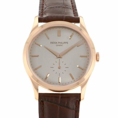 パテックフィリップ カラトラバ K18PG 5196R-001 PATEK PHILIPPE 腕時計 シルバー文字盤 安心保証