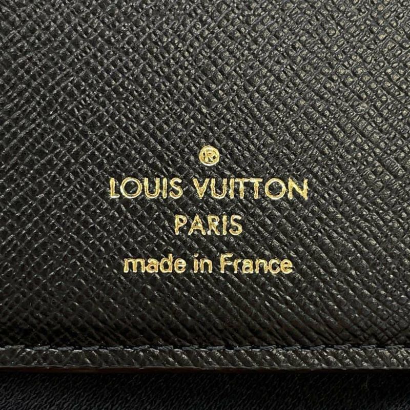 ルイヴィトン 二つ折り財布 モノグラム/モノグラム・リバース ポルトフォイユ・ルー M81461 LOUIS VUITTON 黒