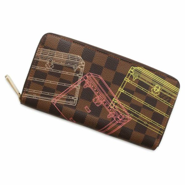 ルイヴィトン 長財布 ダミエ・エベヌ トランク ジッピー・ウォレット N63026 LOUIS VUITTON ラウンドファスナー 安心保証 |  中古・新品ブランド販売ギャラリーレア公式通販