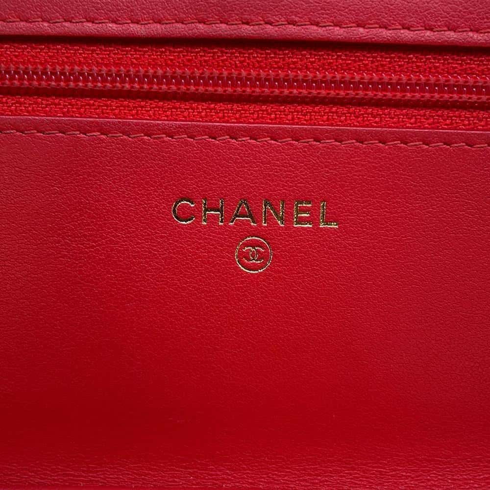 シャネル チェーンウォレット CCフィリグリー ココマーク マトラッセ キャビアスキン A84451 CHANEL 財布