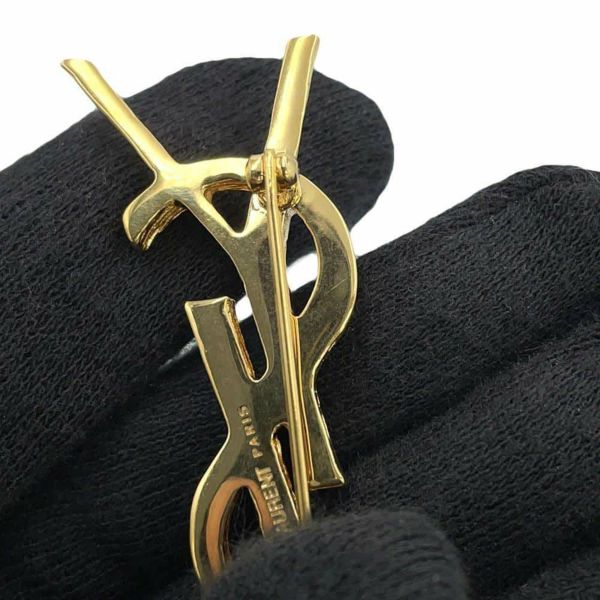 サンローランパリ ブローチ YSLロゴ カサンドラ メタル 748486 SAINT LAURENT PARIS