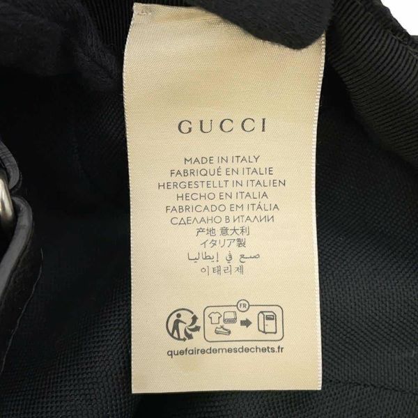 グッチ キャップ ジャンボGGキャンバス ベースボールキャップ コットン サイズXL GUCCI 帽子 メンズ 黒