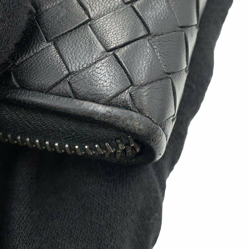 ボッテガヴェネタ 長財布 イントレチャート ジップ アラウンド ウォレット 114076 BOTTEGA VENETA 黒