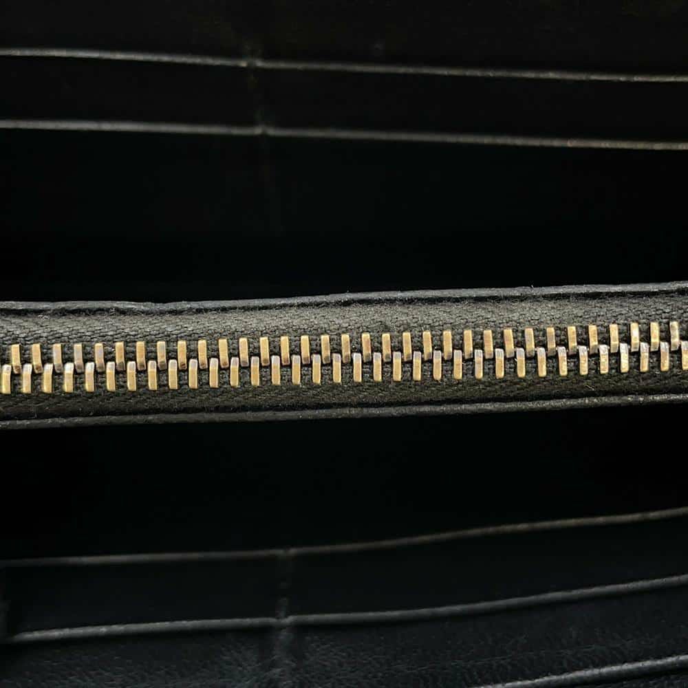 ボッテガヴェネタ 長財布 イントレチャート ジップ アラウンド ウォレット 114076 BOTTEGA VENETA 黒