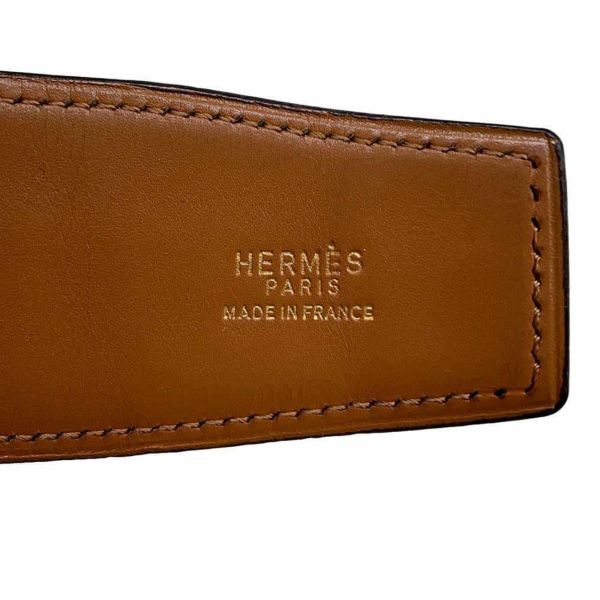 エルメス ベルト Hバックル ブラック/ゴールド金具 クロコダイル サイズ95 HERMES 黒