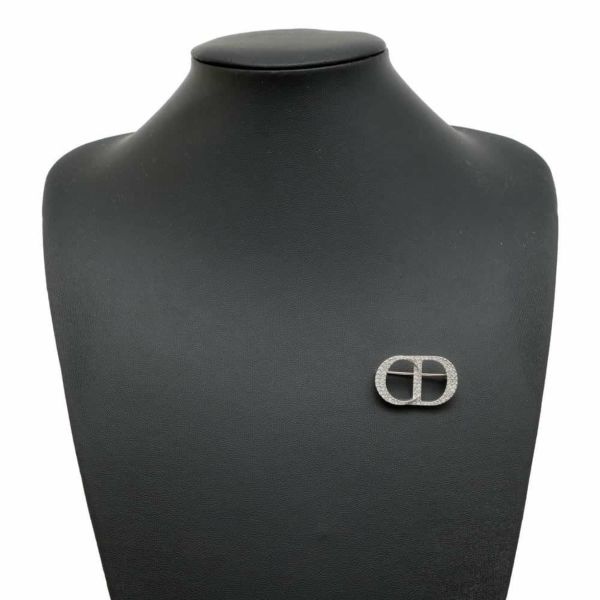 Dior シルバー クリスタルブローチ クリスチャンディオール Christian