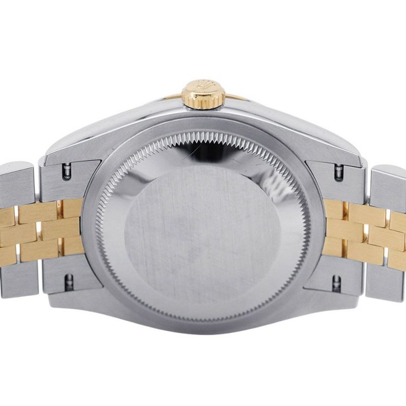 ロレックス デイトジャスト2 36 126233 ランダムシリアル ルーレット ROLEX 腕時計 黒文字盤 10Pダイヤ