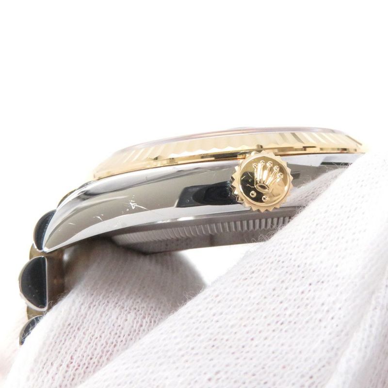 ロレックス デイトジャスト2 36 126233 ランダムシリアル ルーレット ROLEX 腕時計 黒文字盤 10Pダイヤ