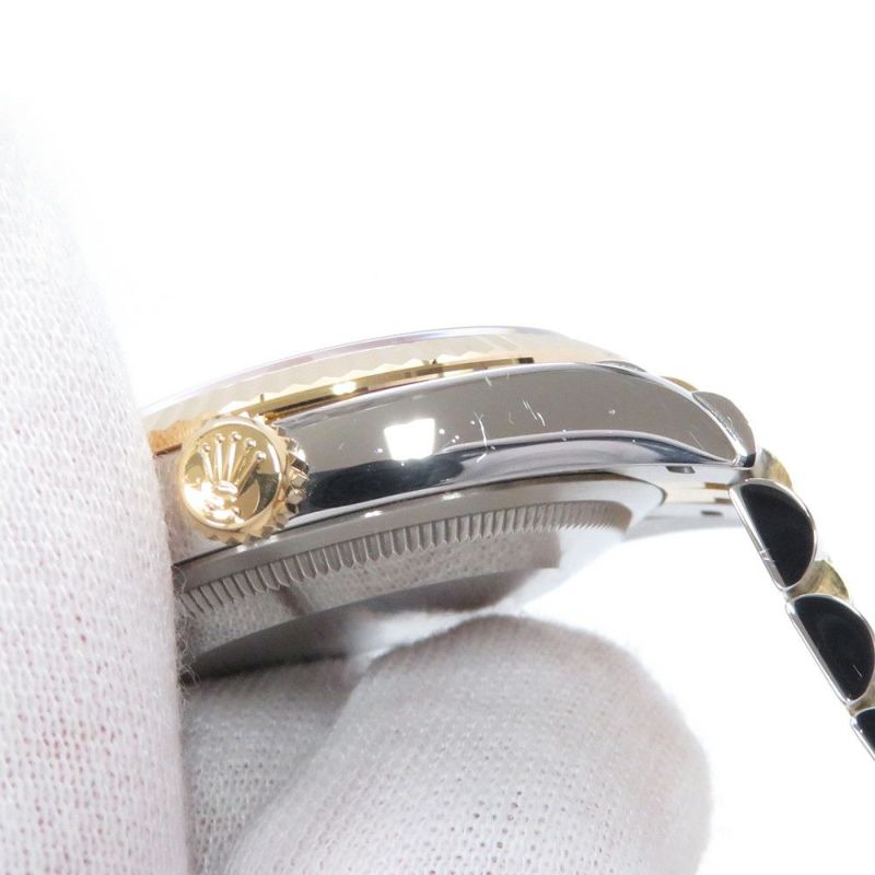 ロレックス デイトジャスト2 36 126233 ランダムシリアル ルーレット ROLEX 腕時計 黒文字盤 10Pダイヤ