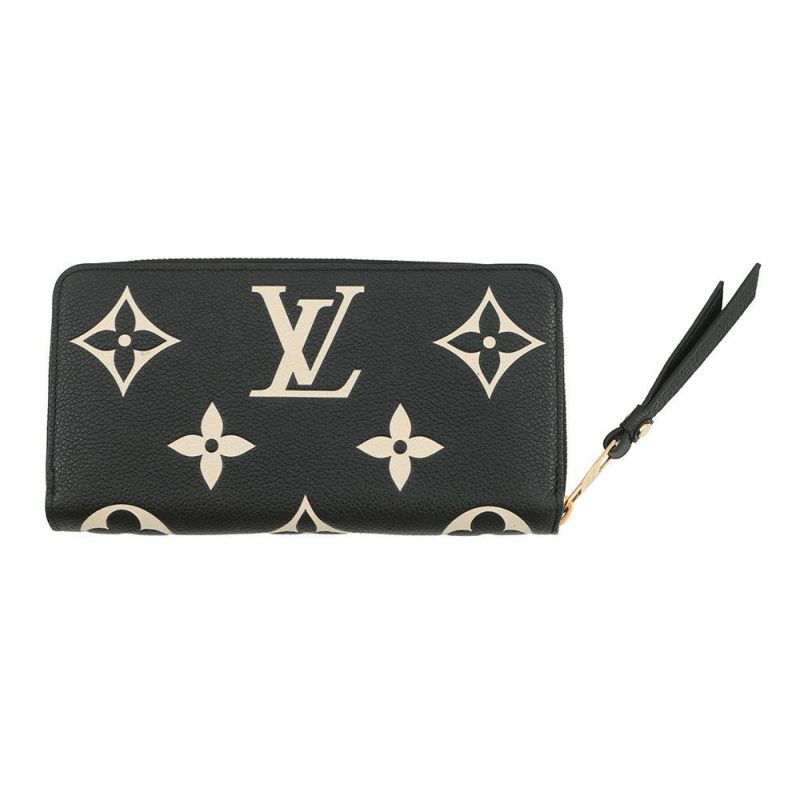 ルイヴィトン 長財布 モノグラム・アンプラント ジッピー・ウォレット M80481 LOUIS VUITTON 黒 ブラック ラウンドファスナー