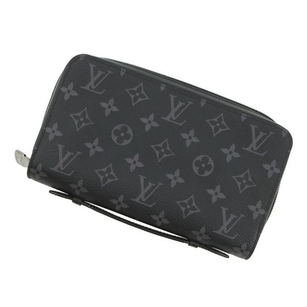 ルイヴィトン 長財布 モノグラム・エクリプス ジッピーXL M61698 LOUIS VUITTON ヴィトン 財布 メンズ 黒 ブラック