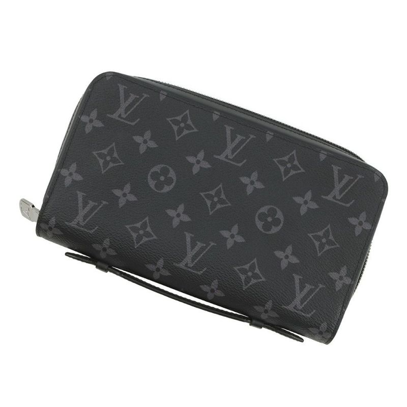 ルイヴィトン 長財布 モノグラム・エクリプス ジッピーXL M61698 LOUIS VUITTON ヴィトン 財布 メンズ 黒 ブラック