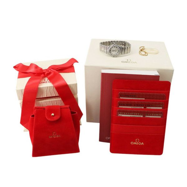 オメガ コンステレーション ダイヤベゼル 1476.61 OMEGA 腕時計 ウォッチ ホワイトシェル文字盤 クォーツ