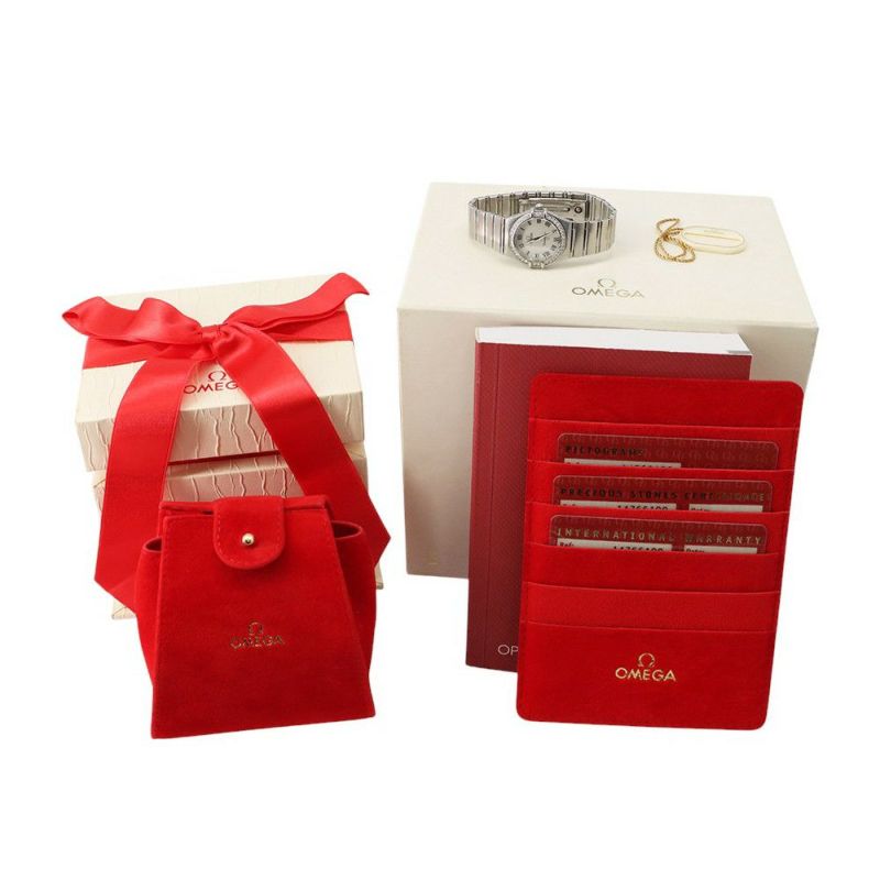 オメガ コンステレーション ダイヤベゼル 1476.61 OMEGA 腕時計 ウォッチ ホワイトシェル文字盤 クォーツ