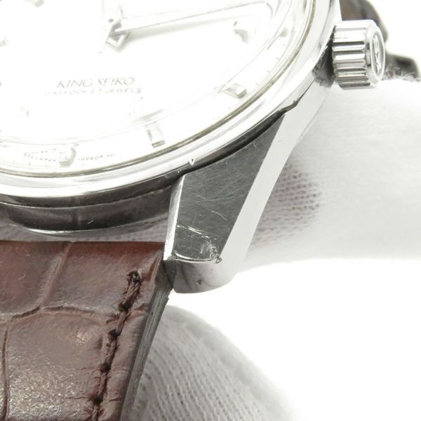 セイコー キングセイコー クロノメーター 後期型 ライオンメダリオン 4420-9990 SEIKO 腕時計 シルバー文字盤