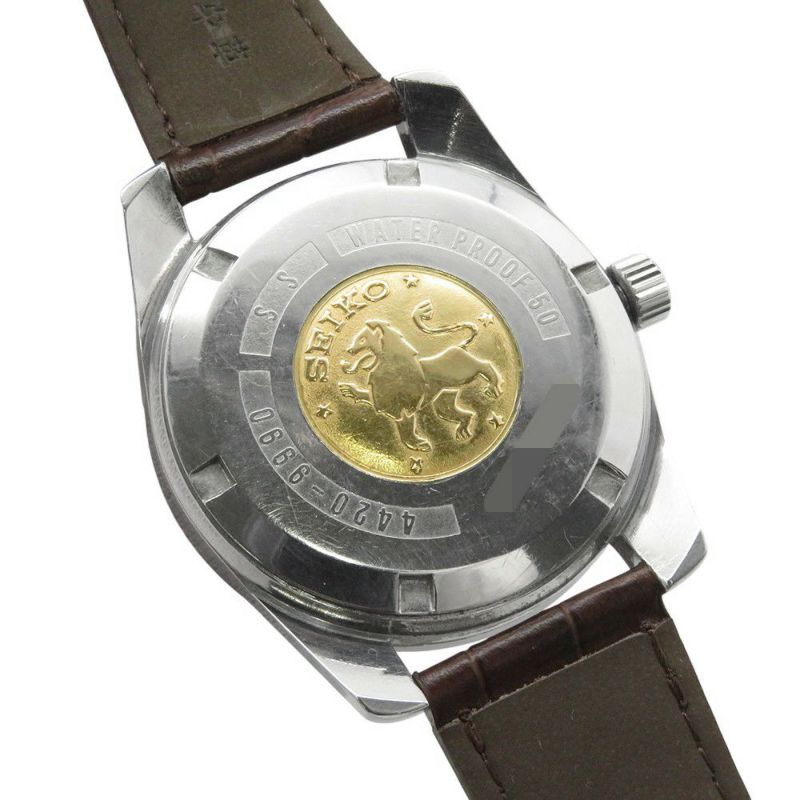 セイコー キングセイコー クロノメーター 後期型 ライオンメダリオン 4420-9990 SEIKO 腕時計 シルバー文字盤