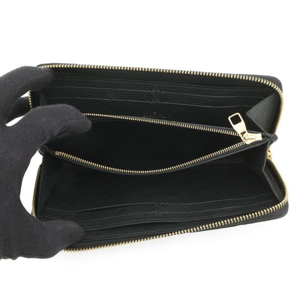 ルイヴィトン 長財布 モノグラム・アンプラント ポルトフォイユ・クレマンス M60171 LOUIS VUITTON ヴィトン 黒 ブラック