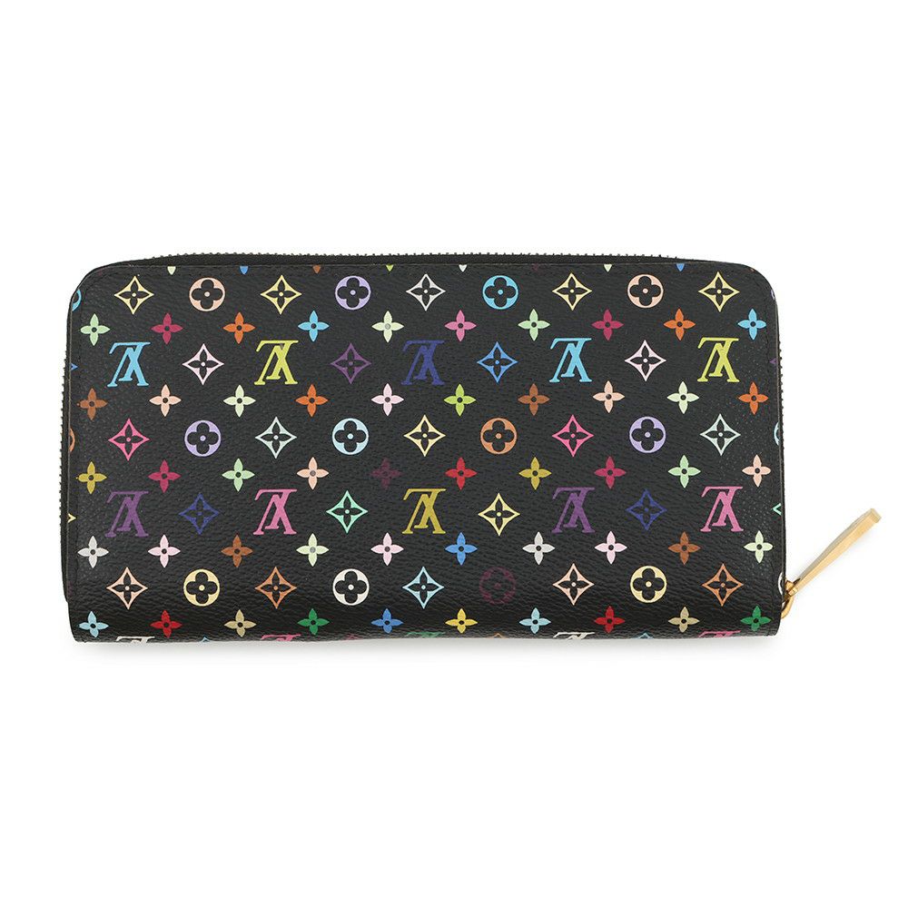 ルイヴィトン モノグラム・マルチカラー LV × TM ジッピー・ウォレット M60244 LOUIS VUITTON 村上隆 黒 ブラック
