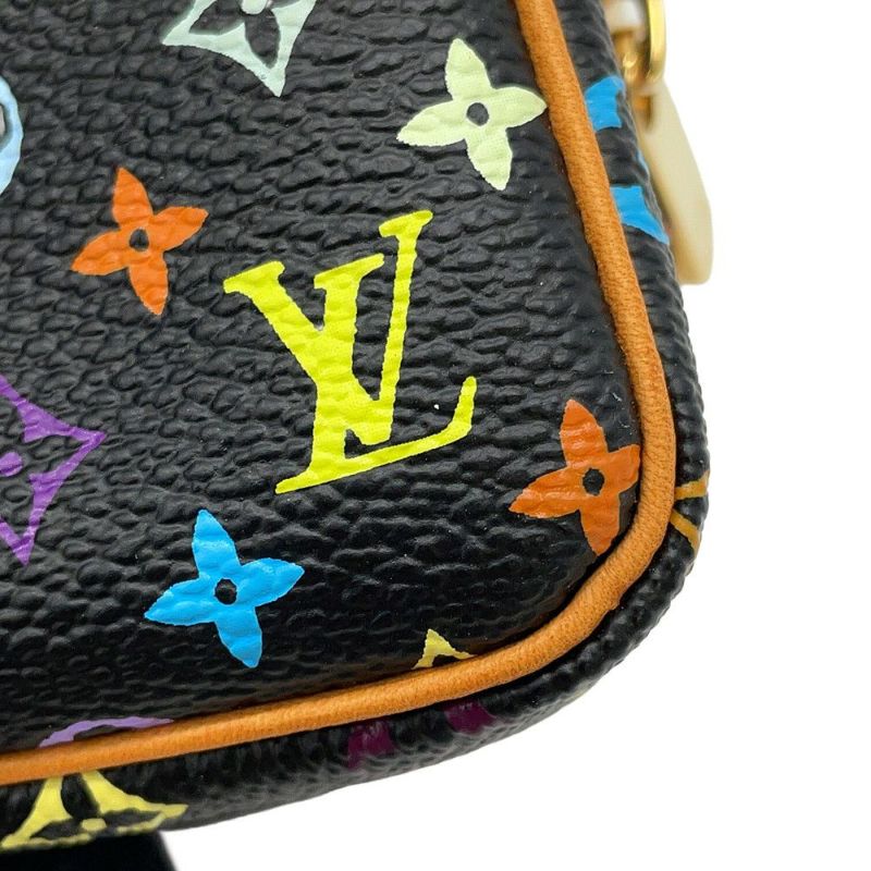 ルイヴィトン ポーチ モノグラム・マルチカラー LV × TM トゥルース・ワピティ M58034 LOUIS VUITTON 小物入れ 村上隆