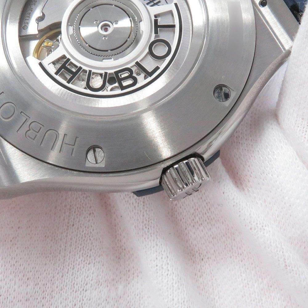 ウブロ クラシックフュージョン チタニウム ブルー 511.NX.7170.LR HUBLOT 腕時計 ブルー文字盤