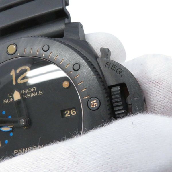 パネライ ルミノール サブマーシブル 1950 カーボテック 3デイズ PAM00616 PANERAI 腕時計 黒文字盤