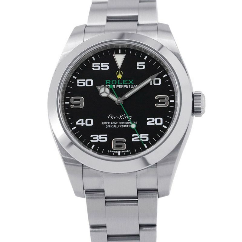 ロレックス エアキング ランダムシリアル ルーレット 116900 ROLEX 腕時計 黒文字盤