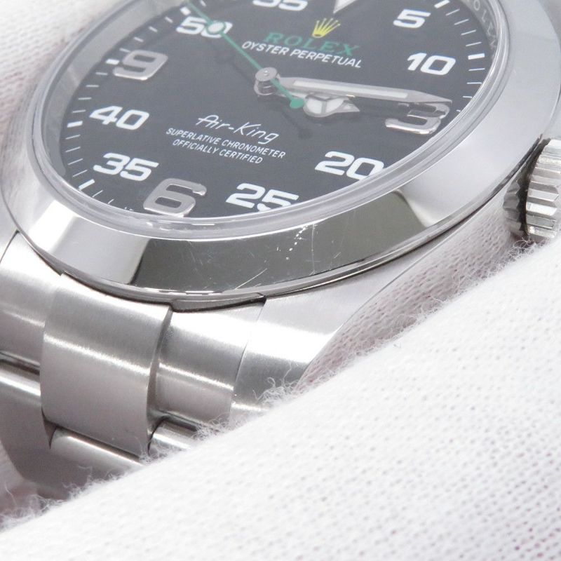 ロレックス エアキング ランダムシリアル ルーレット 116900 ROLEX 腕時計 黒文字盤
