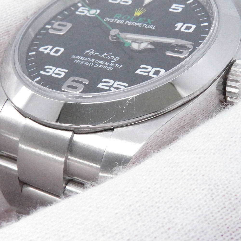 ロレックス エアキング ランダムシリアル ルーレット 116900 ROLEX 腕時計 黒文字盤