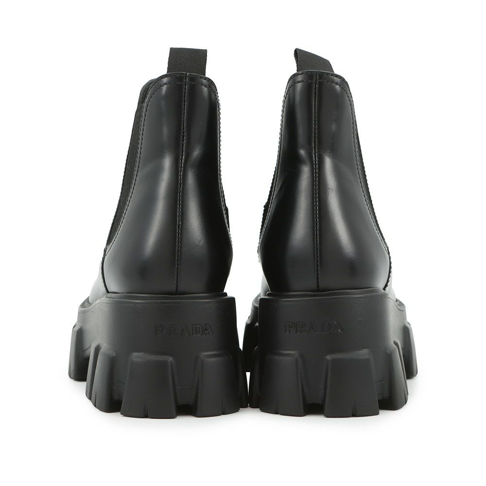 プラダ ブーツ モノリス サイドゴア アンクルブーツ レディースサイズ35 1/2 1T725L PRADA 靴 黒