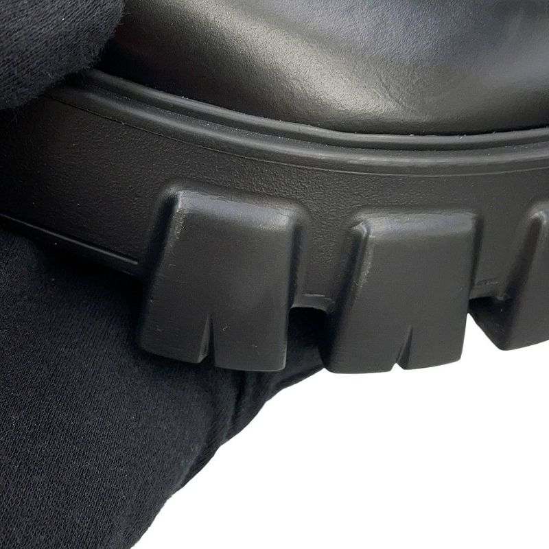 プラダ ブーツ モノリス サイドゴア アンクルブーツ レディースサイズ35 1/2 1T725L PRADA 靴 黒