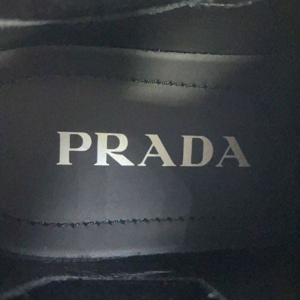プラダ ブーツ モノリス サイドゴア アンクルブーツ レディースサイズ35 1/2 1T725L PRADA 靴 黒