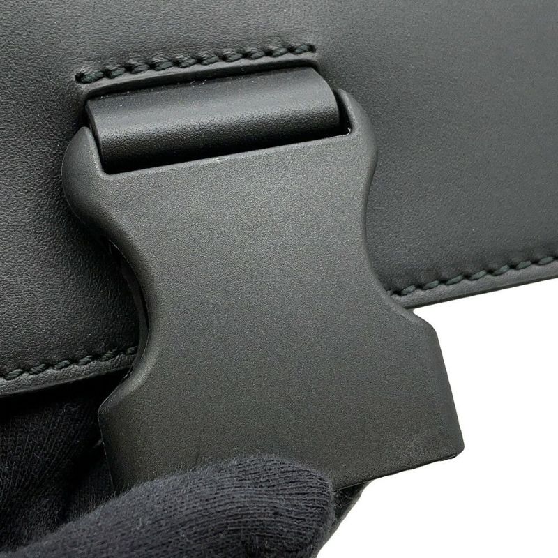 グッチ ショルダーバッグ GGスプリーム/レザー 406367 GUCCI メッセンジャーバッグ 黒