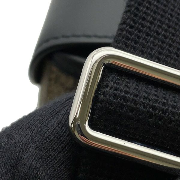 グッチ ショルダーバッグ GGスプリーム/レザー 406367 GUCCI メッセンジャーバッグ 黒