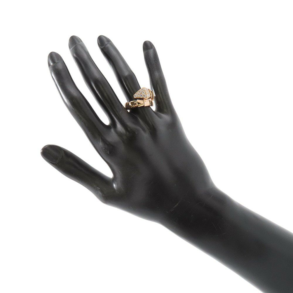 ブルガリ リング セルペンティ ヴァイパー リング ダイヤモンド 計0.53ct K18PGピンクゴールド サイズM 345217 BVLGARI 指輪