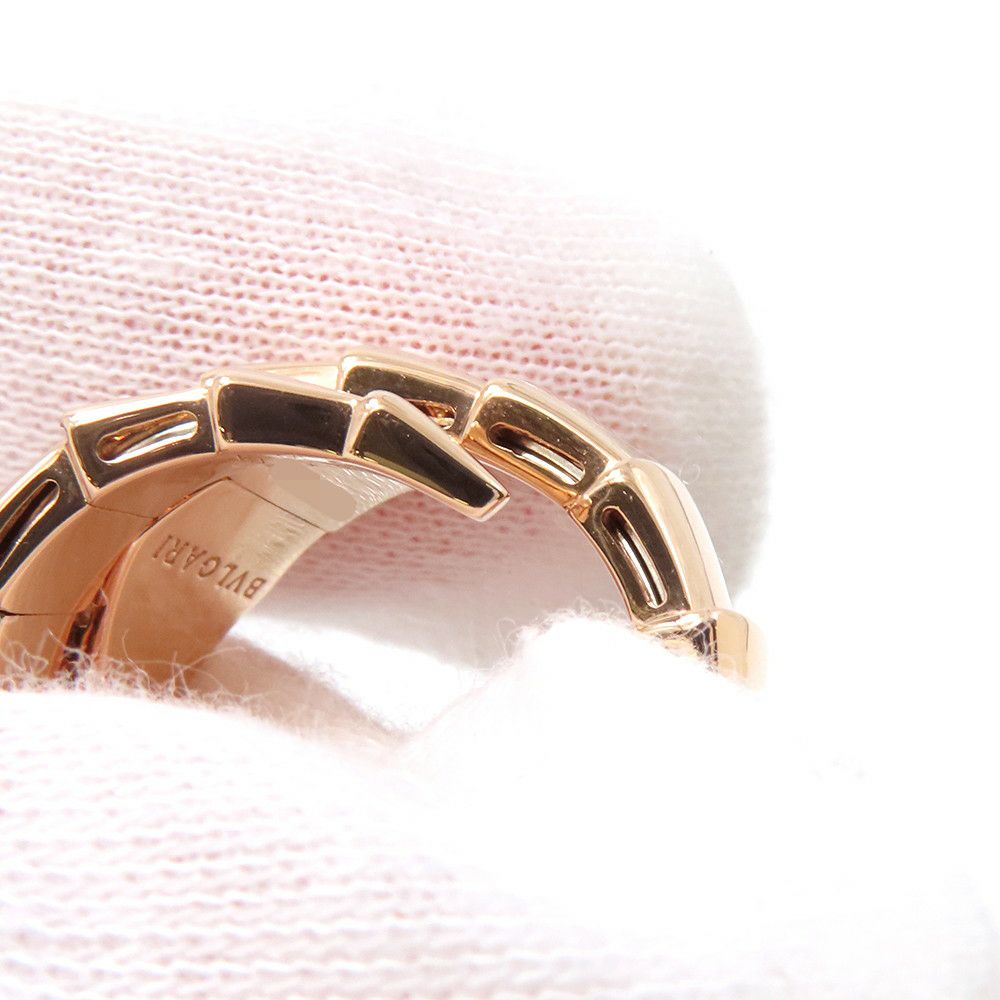 ブルガリ リング セルペンティ ヴァイパー リング ダイヤモンド 計0.53ct K18PGピンクゴールド サイズM 345217 BVLGARI 指輪