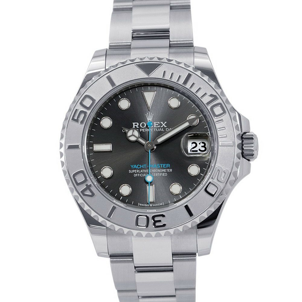 ロレックス ヨットマスター ダークロジウム SSランダムシリアル ルーレット 268622 ROLEX 腕時計 スレート文字盤